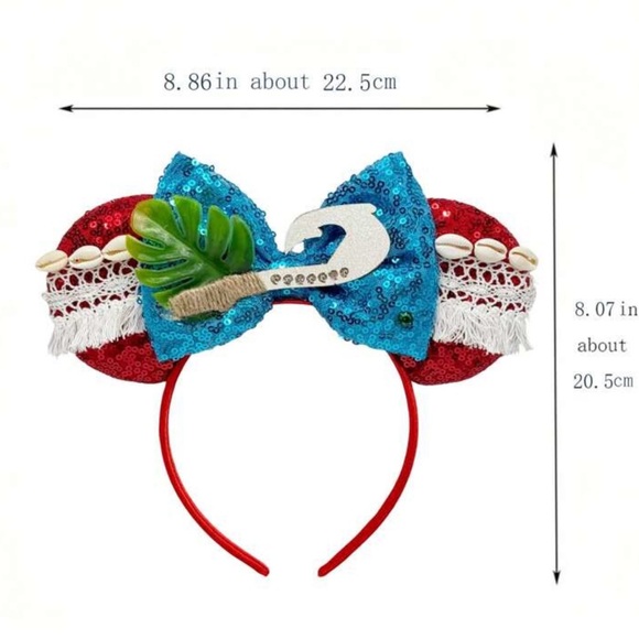 Moana Maui Hook Mouse Ears Headbands for Disneyland Walt Disney World WDW - Picture 2 of 5